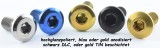 Titan (Ti6Al4V) - brake discs kits specialcolors